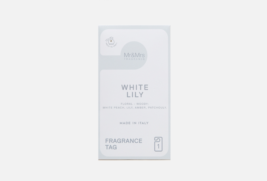 Ароматизированная карточка Mr & Mrs Fragrance WHITE LILY 