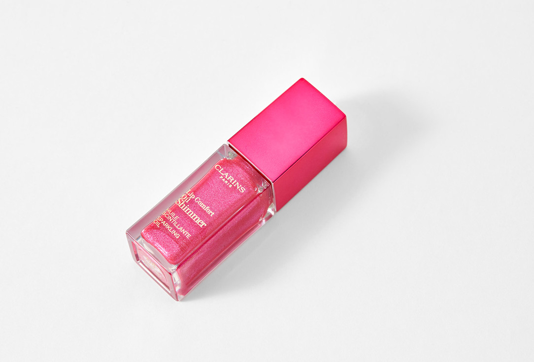 Мерцающее масло для губ с насыщенным цветом Clarins Lip Comfort Oil Shimmer  04, pink lady