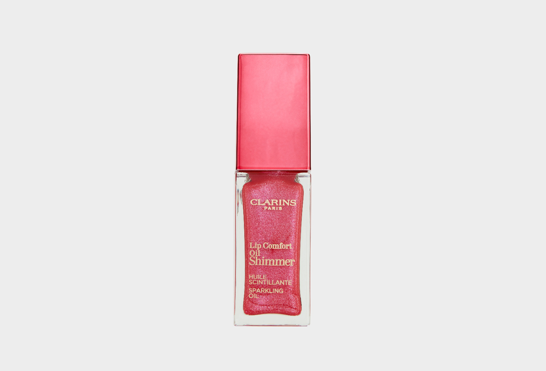 Мерцающее масло для губ с насыщенным цветом Clarins Lip Comfort Oil Shimmer  05, pretty in pink