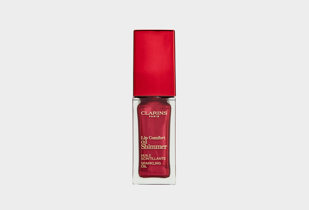 Мерцающее масло для губ с насыщенным цветом Clarins Lip Comfort Oil Shimmer  08, burgundy wIne
