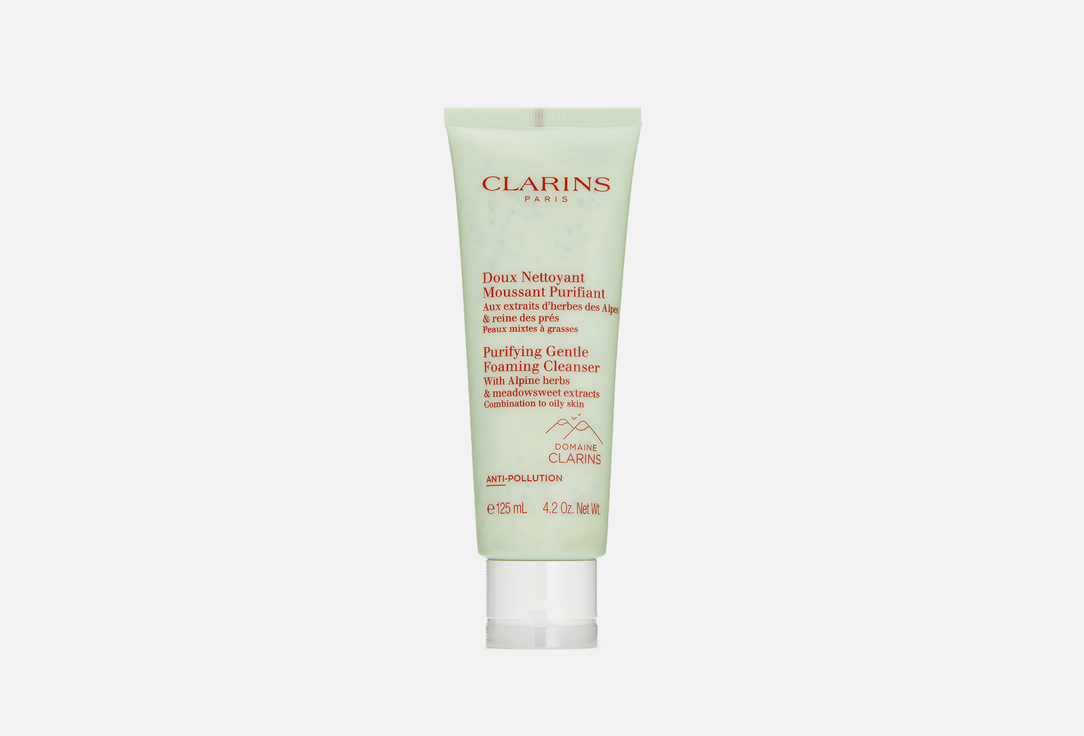 Очищающий пенящийся крем для комбинированной и жирной кожи CLARINS Doux Nettoyant Moussant Purifiant 125 мл