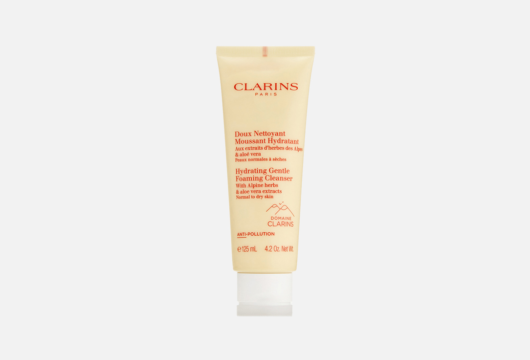 Очищающий пенящийся крем для нормальной и сухой кожи CLARINS Doux Nettoyant Moussant Hydratant 125 мл