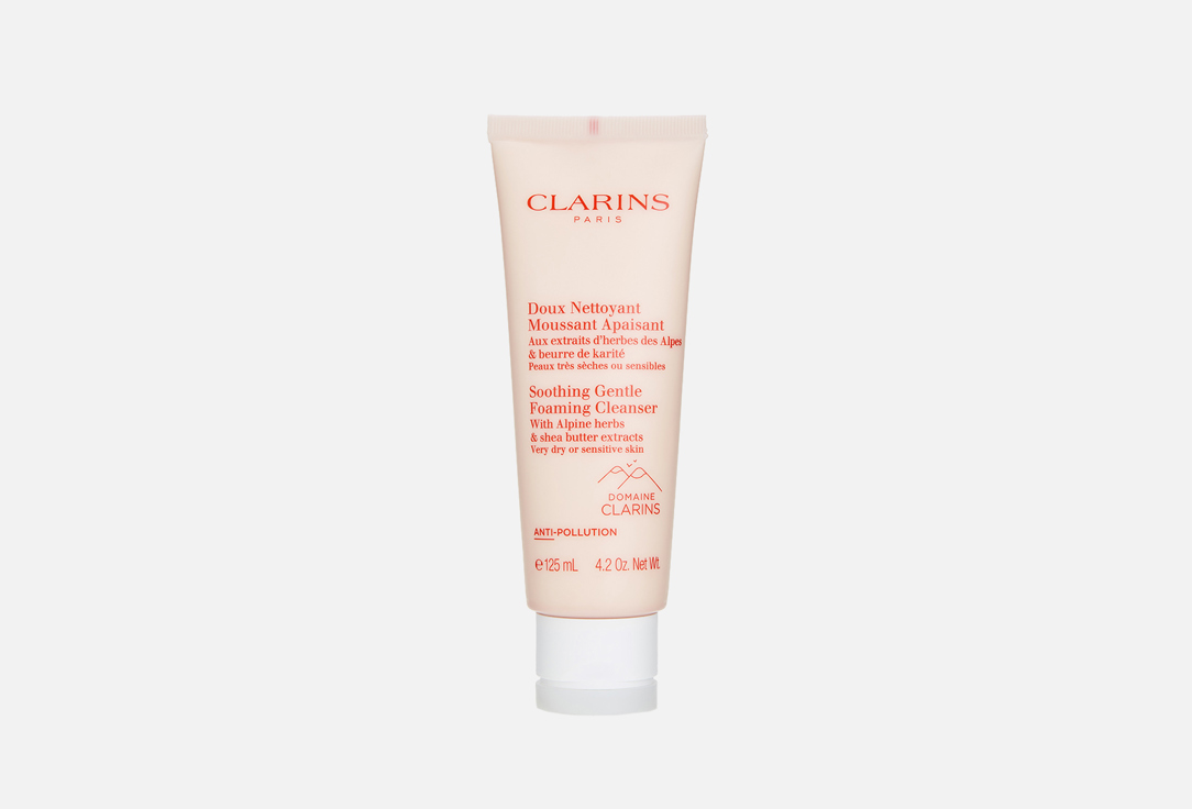 Очищающий пенящийся крем для очень сухой и чувствительной кожи Clarins Doux Nettoyant Moussant Apaisant 