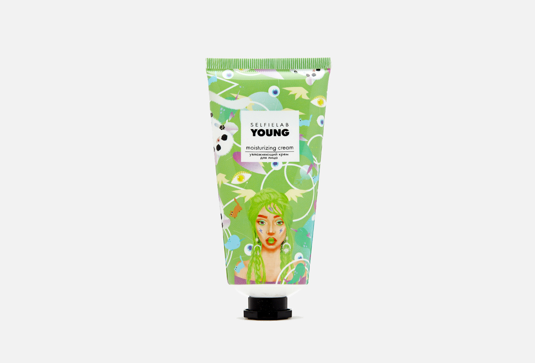 Изображение товара увлажняющий Крем для лица с маслом овса,медом,экстрактами киви,липы и персика SelfieLab YOUNG