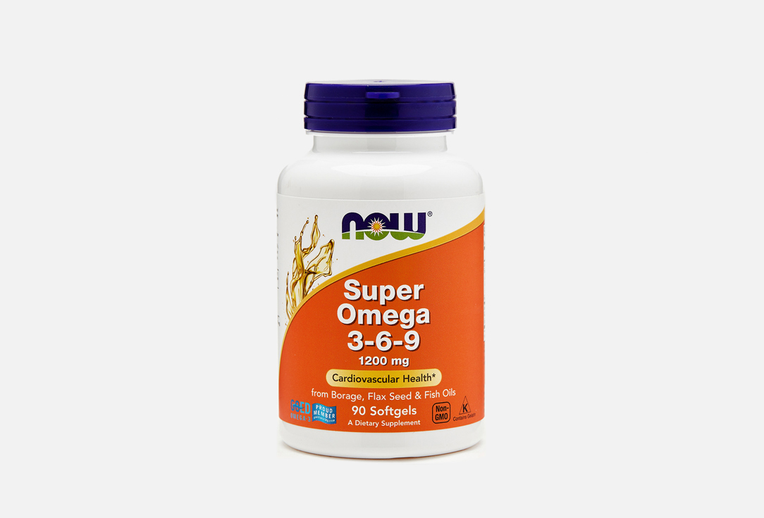 Биологически активная добавка NOW Super omega 3-6-9 в капсулах 