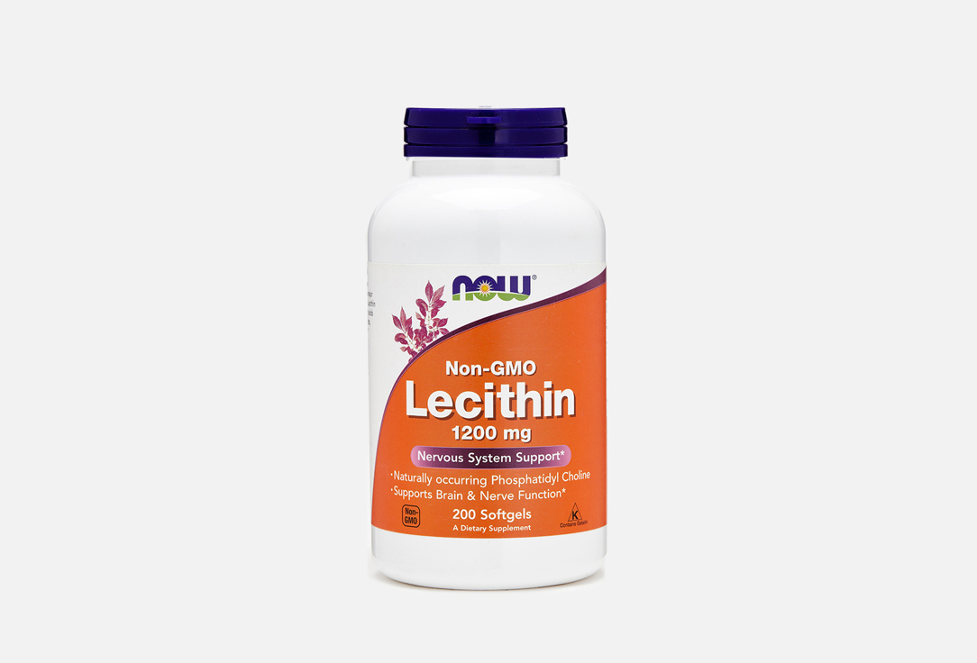 Лецитин NOW 1200 мг в капсулах 200 шт лецитин форте капс 1580мг 90 бад