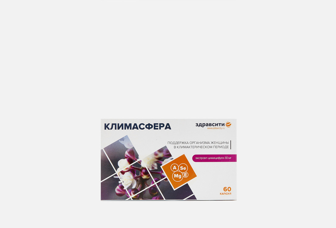 Изображение товара Капсулы Климасфера 500 мг ЗдравСити для поддержки женщин в климаксе