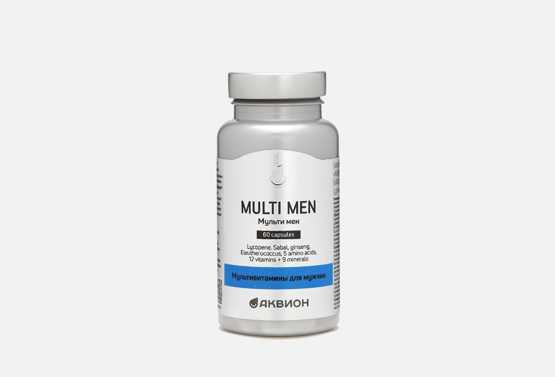 комплекс витаминов и минералов  АКВИОН Multi Men магний, кальций, Витамины С, b3 в капсулах 