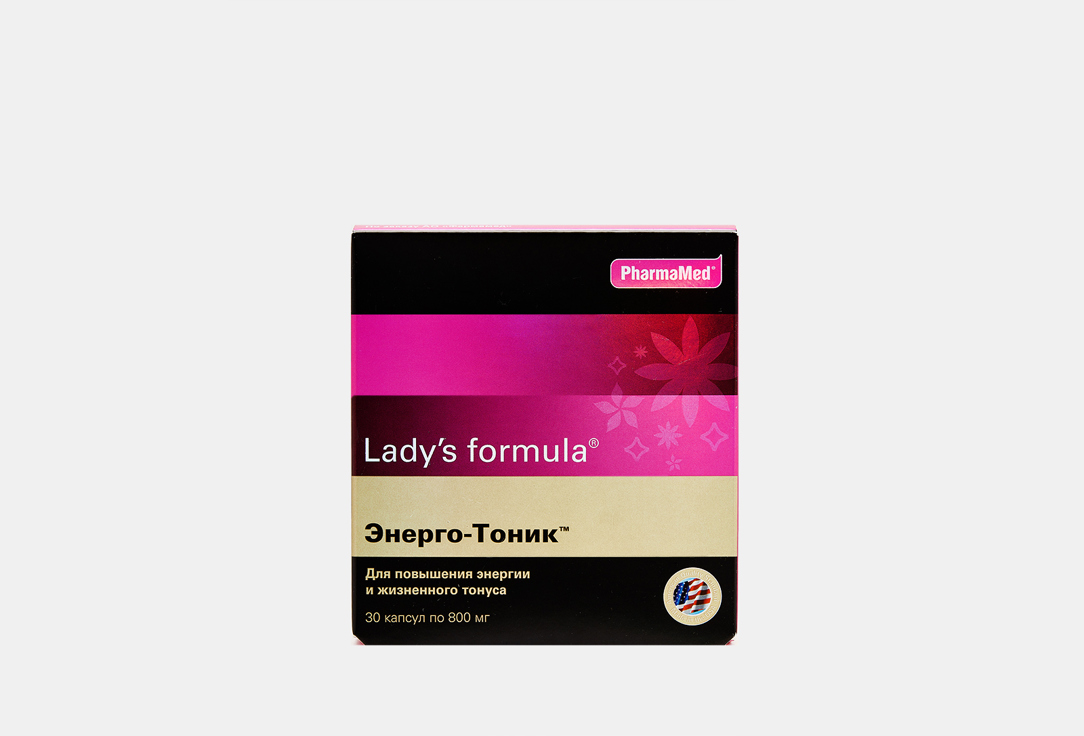 БАД для женского здоровья Lady's formula Энерго-тоник зеленый чай, женьшень, лимонник 