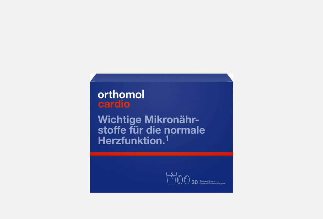 Витаминно-минеральный комплекс ORTHOMOL Cardio 30 шт витаминно минеральный комплекс компливит диабет 30 шт