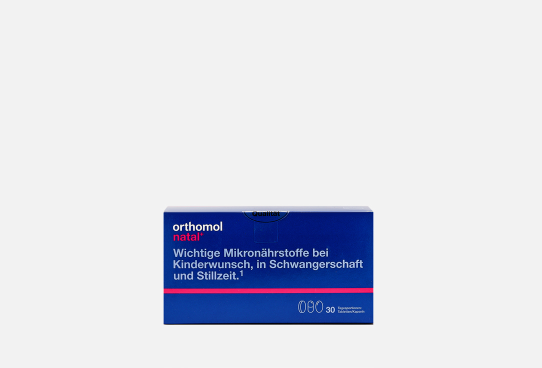 Витаминный комплекс ORTHOMOL Natal + 30 шт питьевые бутылочки таблетки orthomol immun 30 шт