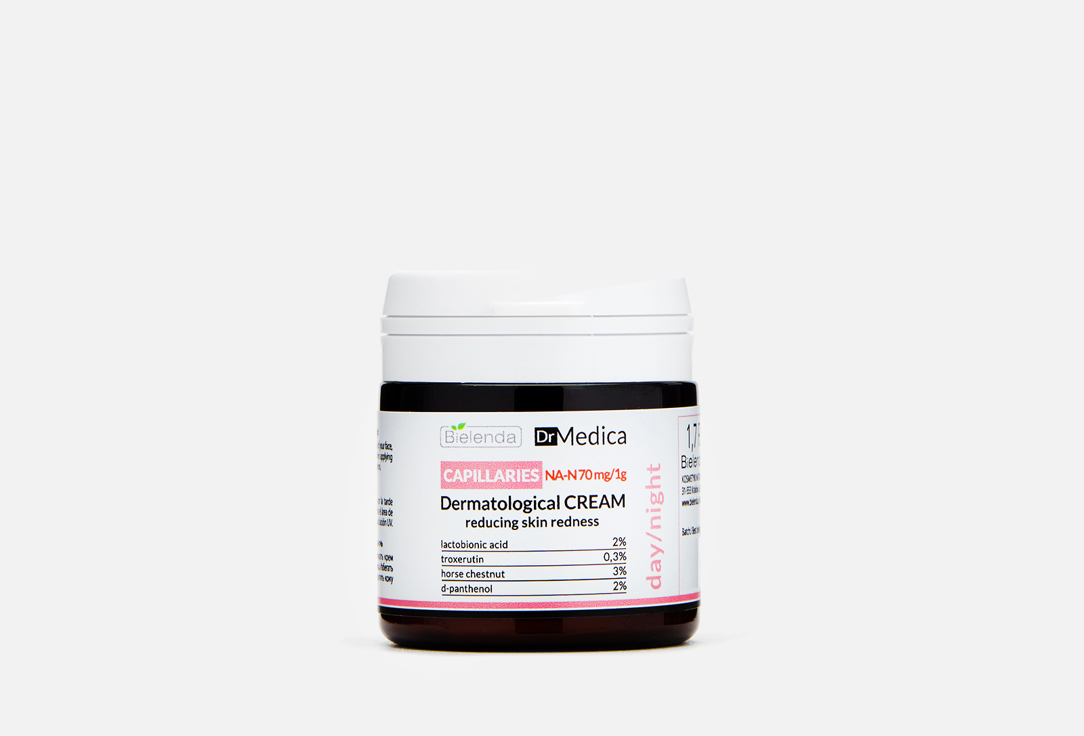 Изображение товара Дерматологический крем уменьшающий покраснения, гипоаллергенный, день/ночь BIELENDA DR MEDICA CAPILLARY SKIN
