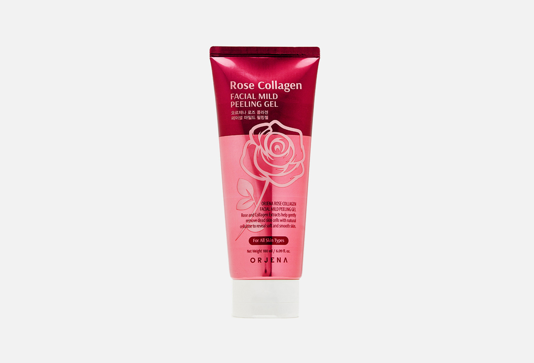 Изображение товара Отшелушивающий гель с экстрактом розы для лица ORJENA ROSE COLLAGEN FACIAL MILD PEELING GEL