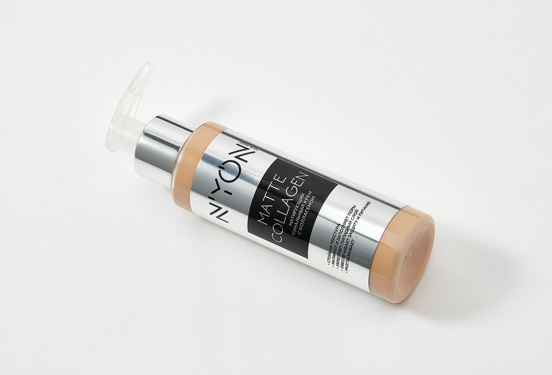 

Тональный крем матирующий NYON, Бежевый, MATTE COLLAGEN 100 мл