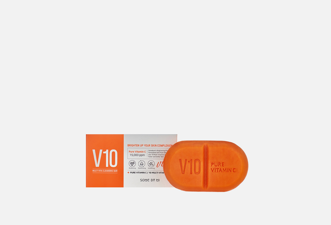 

очищающее мыло для лица SOME BY MI, V10 MULTI VITA CLEANSING BAR 106 г