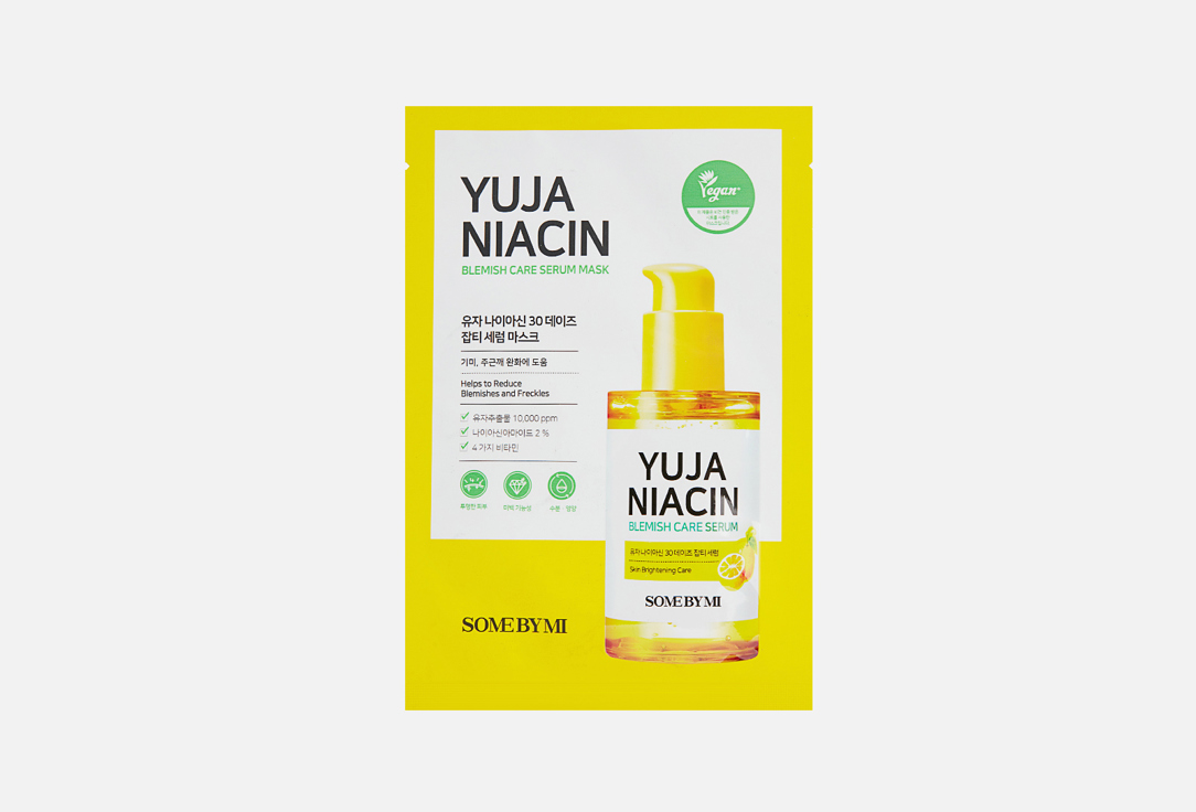 Изображение товара Тканевая маска для лица с экстрактом юдзу SOME BY MI YUJA NIACIN BLEMISH CARE SERUM MASK