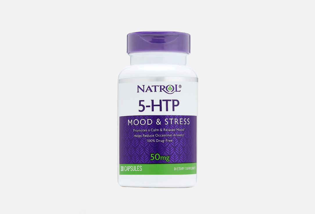 5-гидрокситриптофан в капсулах NATROL 5-HTP 50mg 30 шт 5 htp natrol 200 мг в таблетках 30 шт