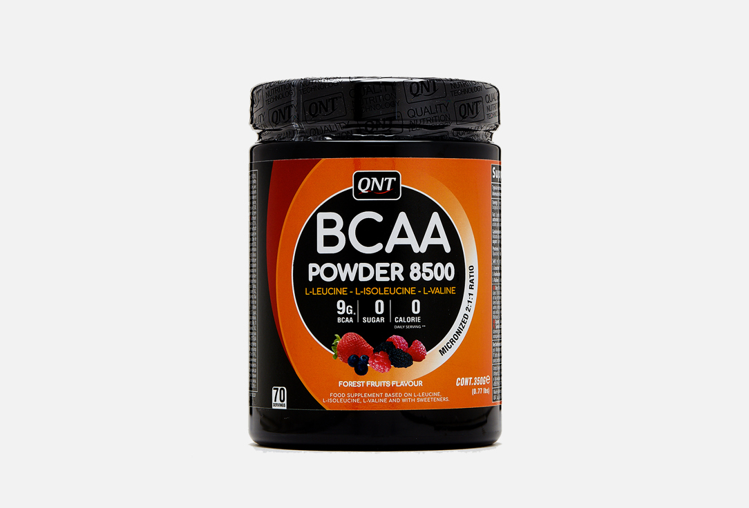 Комплекс аминокислот со вкусом лесных ягод QNT BCAA 8500 Instant Powder Forest Fruit Flavour 350 г levelup aminoblast bcaa powder 500 g дыня