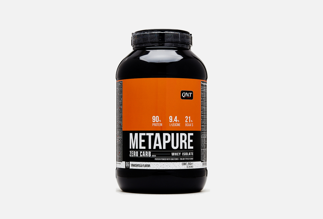 Изолят протеина со вкусом Страчателлы QNT Metapure Zero Carb 2000 г цена и фото