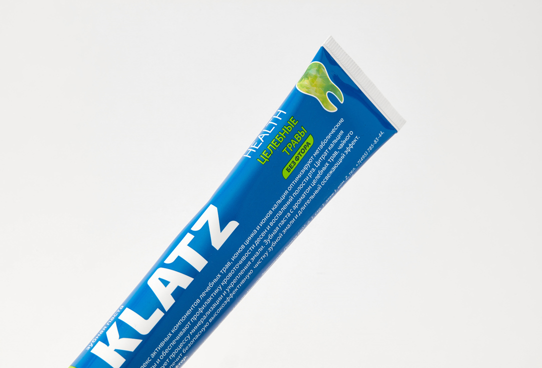Зубная паста без фтора KLATZ HEALTH Health Healing herbs 