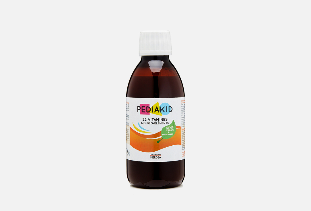 БАД для детей в сиропе PEDIAKID 22 vitamines йод, селен, витамины B, D3, А, Е 250 мл