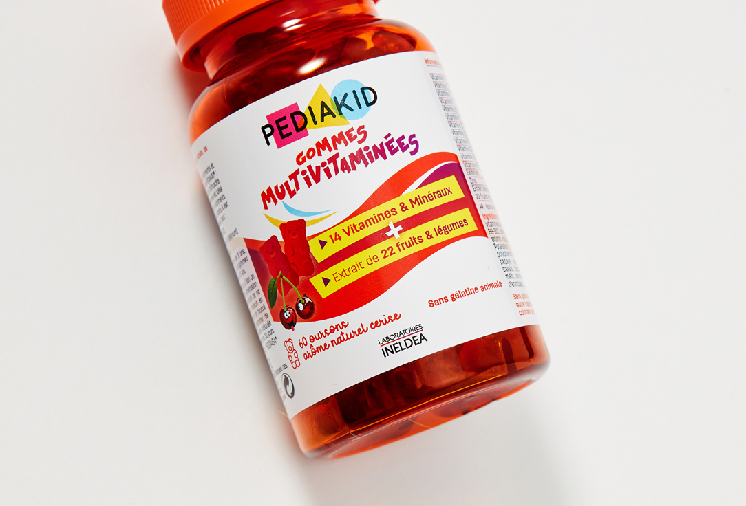 Комплекс витаминов для детей PEDIAKID gommes multivitaminees в жевательных пастилках 