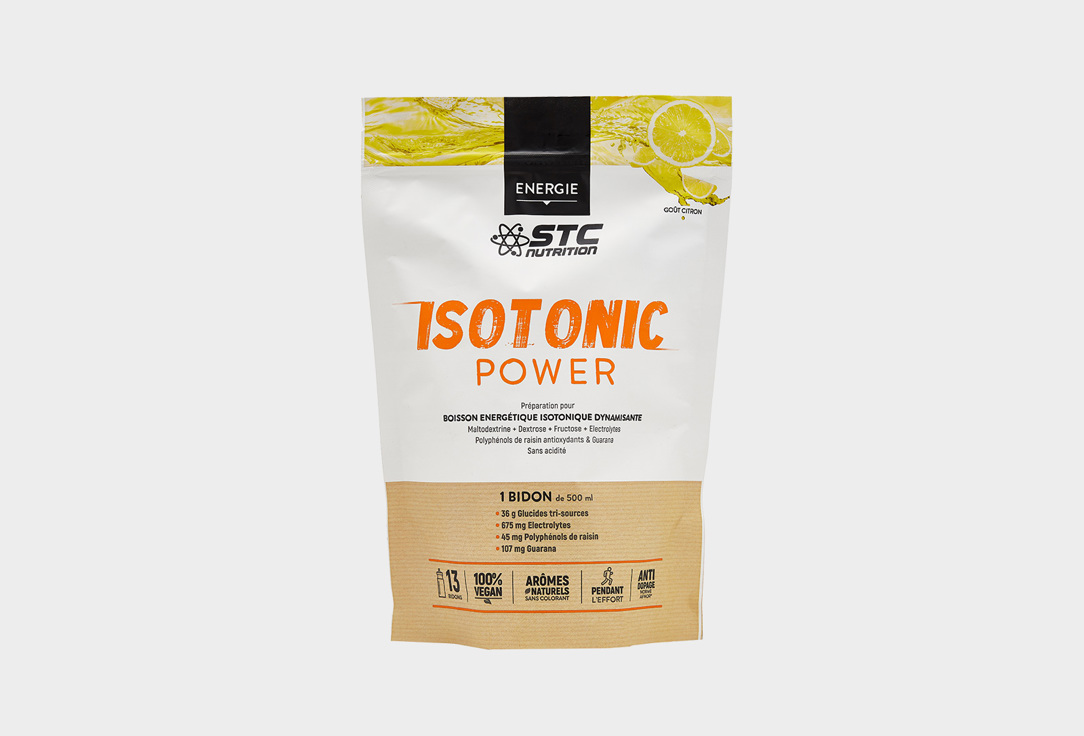 цена Смесь для приготовления энергетического тонизирующего напитка со вкусом лимона STC ISOTONIC POWER 525 г