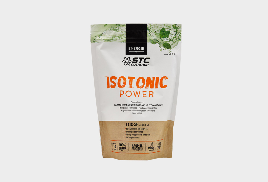 Смесь для приготовления энергетического тонизирующего напитка со вкусом мяты STC ISOTONIC POWER 525 г