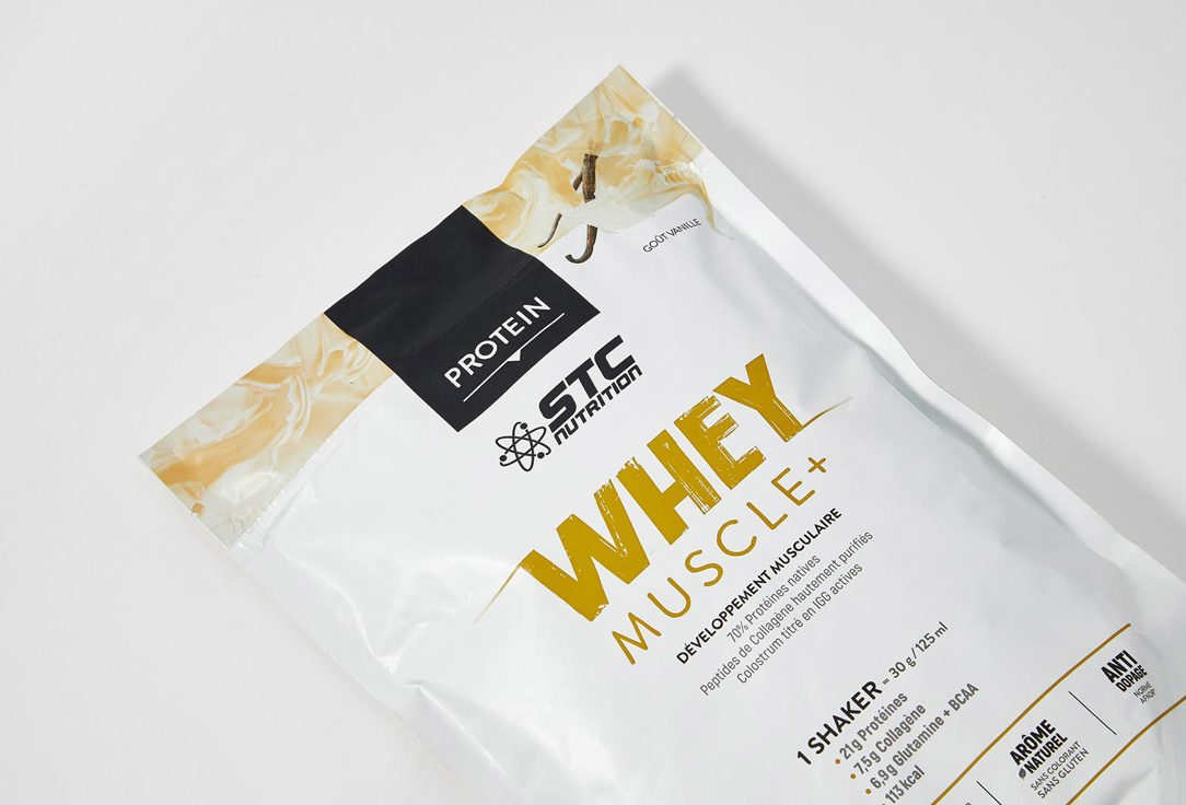 Мышечный протеин со вкусом Ванили STC WHEY MUSCLE + 