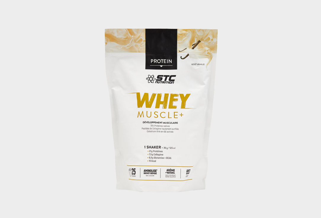 цена Мышечный протеин со вкусом Ванили STC WHEY MUSCLE + 750 г