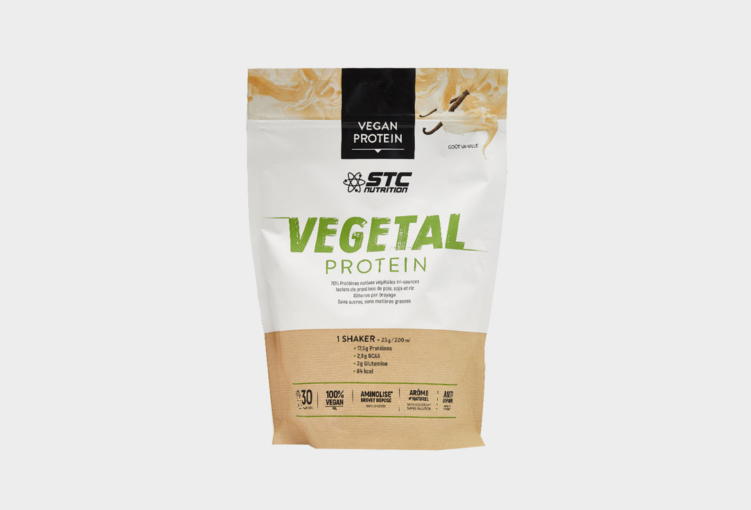 Растительный протеин со вкусом Ванили STC VEGETAL PROTEIN 750 г kos органический растительный протеин со вкусом ванили 1110 г 2 4 фунта