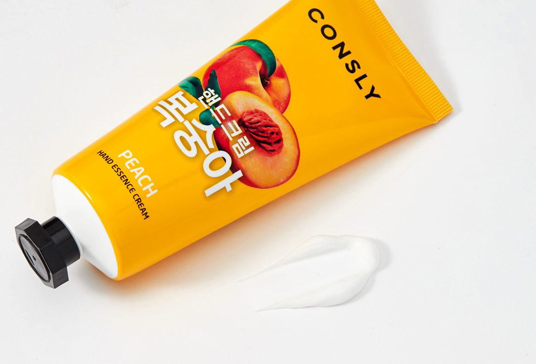 Крем-сыворотка для рук с экстрактом персика CONSLY Peach Hand Essence Cream 