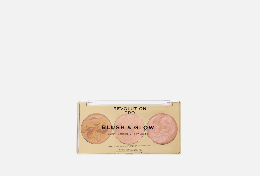 Изображение товара РУМЯНА, БРОНЗЕР И ХАЙЛАЙТЕР 3В1 REVOLUTION PRO BLUSH & GLOW