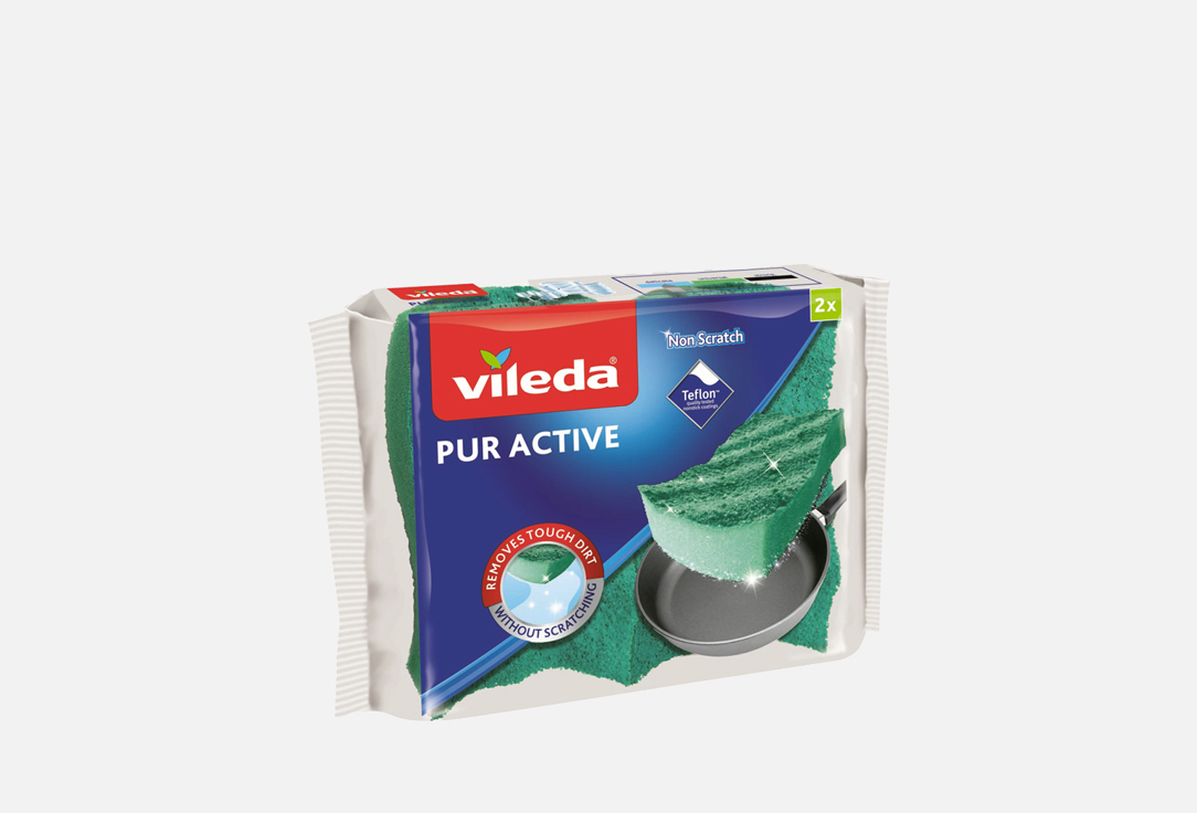 Губка для мытья поверхностей Vileda Pur Active 
