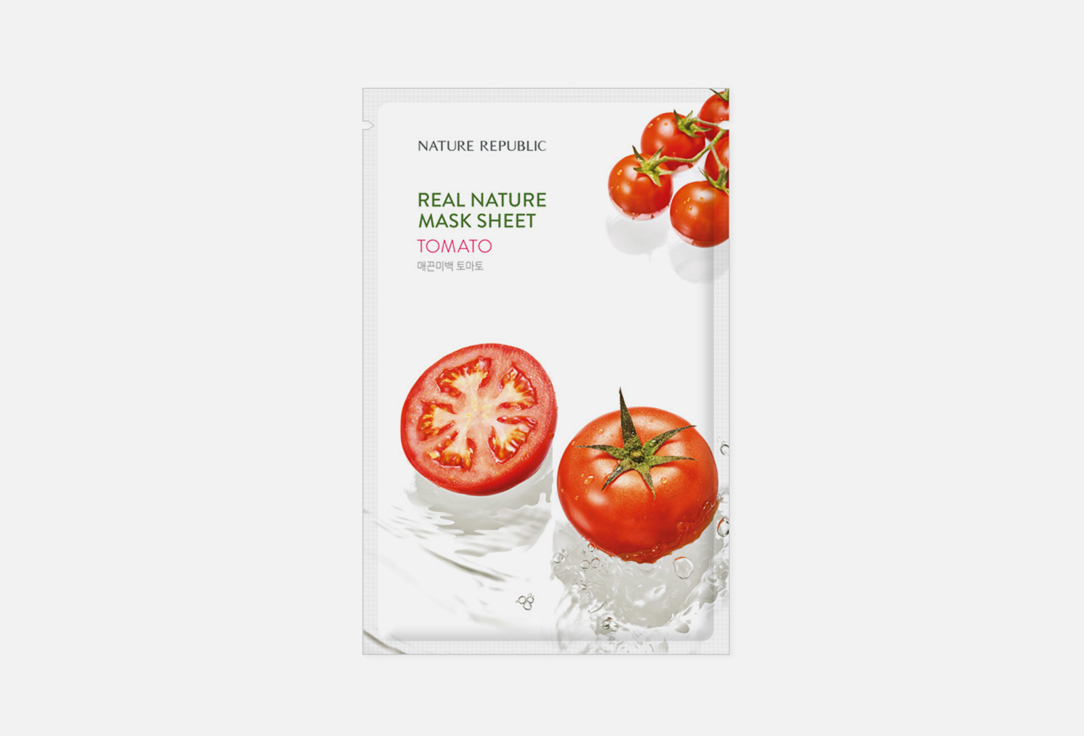 Тканевая маска для лица с экстрактом томата Nature Republic Real Nature Mask Sheet Tomato 