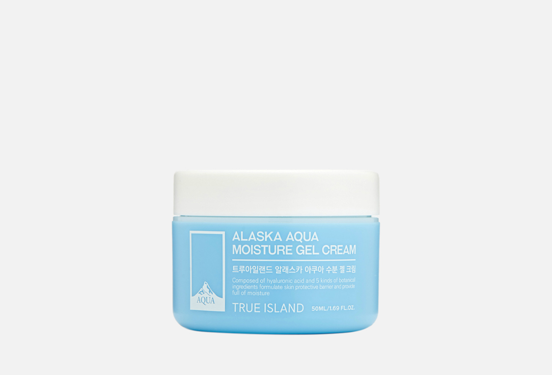 Увлажняющий гель-крем TRUE ISLAND ALASKA AQUA MOISTURE GEL CREAM 50 мл успокаивающий гель гоммаж true island honey bee gommage smoothing gel 100 мл