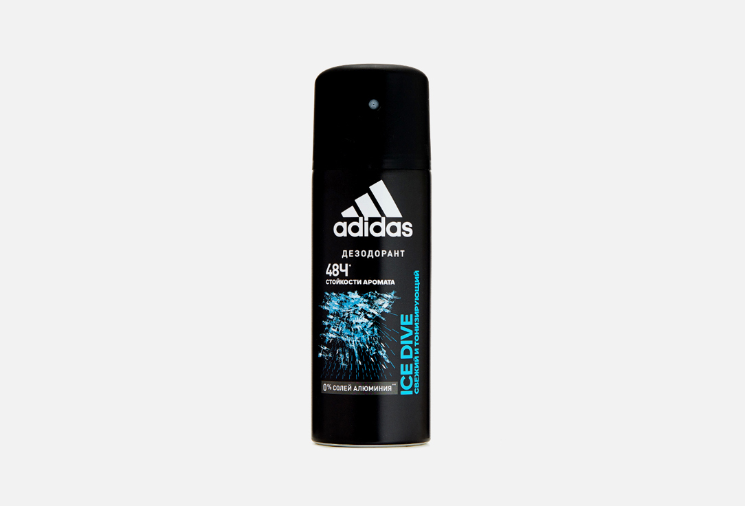 Дезодорант-спрей ADIDAS Ice Dive 150 мл мужская парфюмерия adidas роликовый дезодорант антиперспирант ice dive