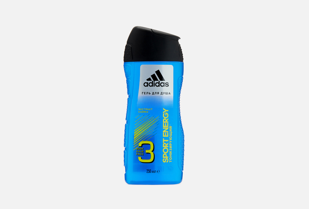 Гель для душа 3в1 тонизирующий Adidas Sport Energy 