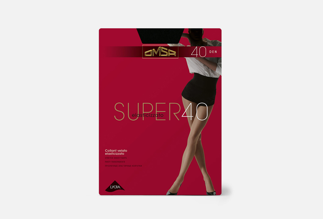 Колготки OMSA Super Nero, 40 den 2 мл