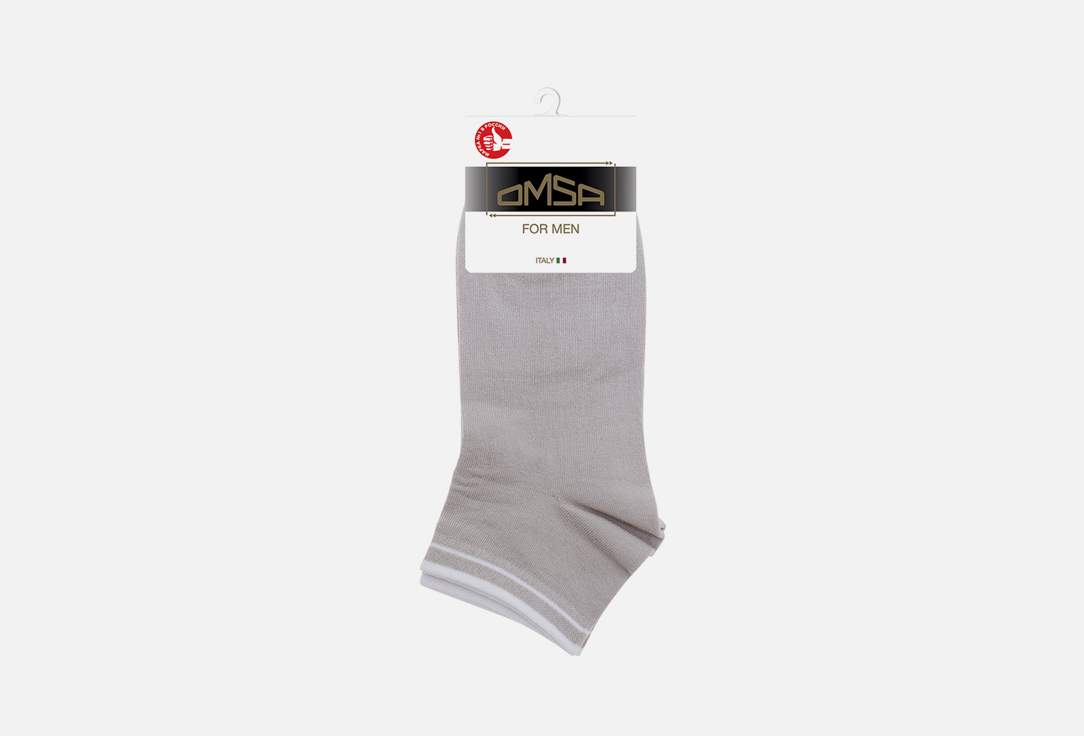 Изображение товара Носки Omsa ACTIVE Grigio Chiaro для мужчин - короткие, удобные и качественные