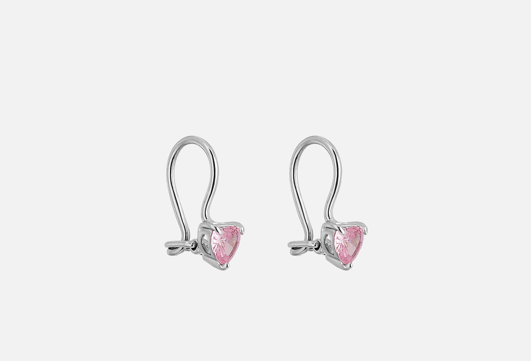 

Серьги серебряные SOKOLOV, С фианитами 2 шт