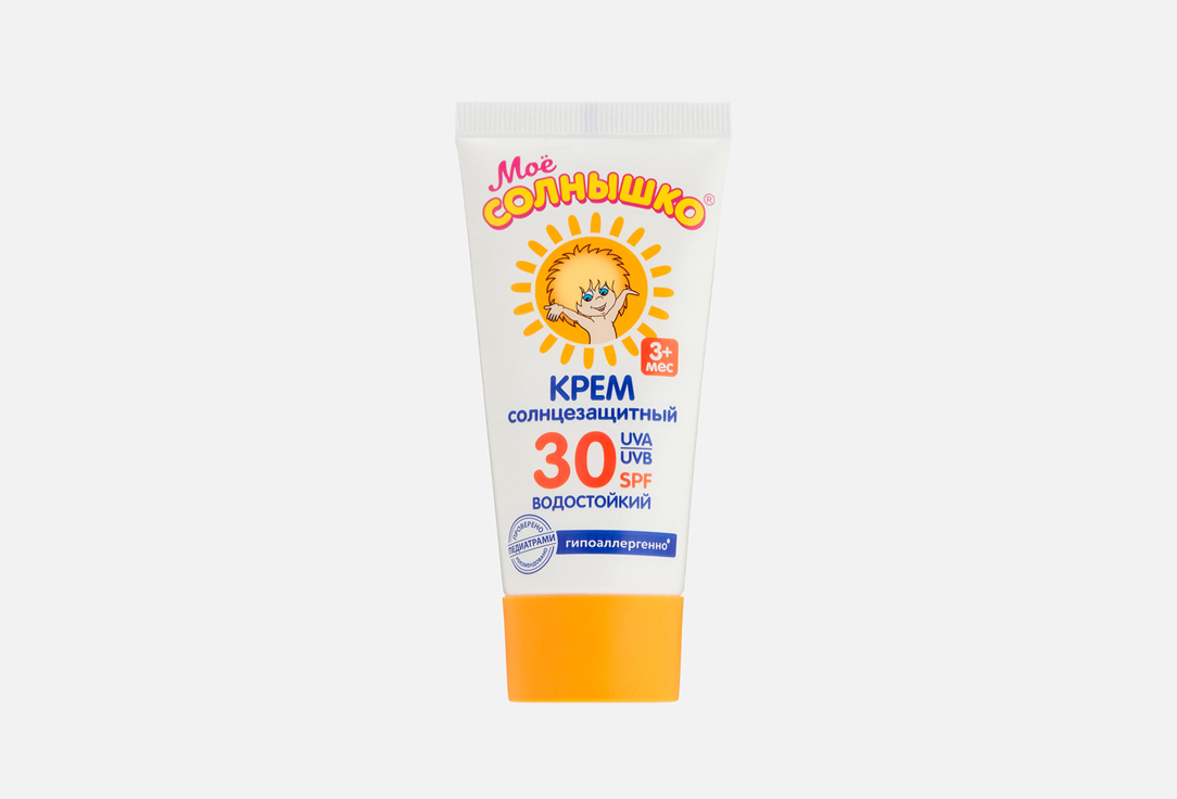 

Крем солнцезащитный для тела SPF 30 МОЕ СОЛНЫШКО, Витамин Е и календула 55 мл