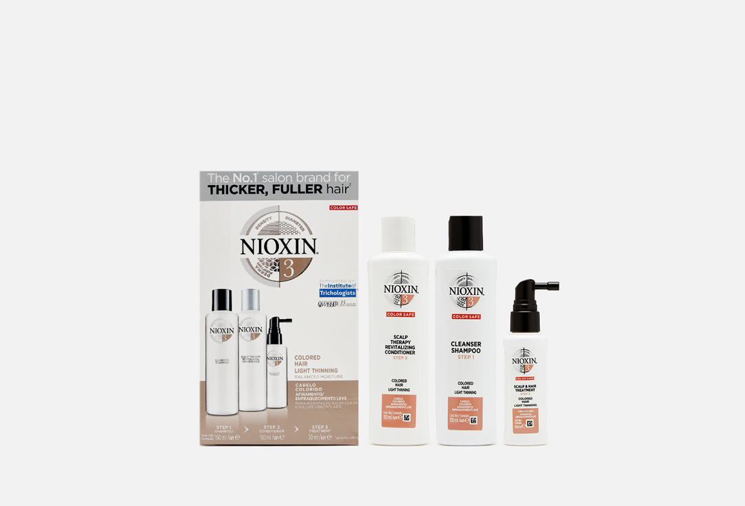 Уход за химически обработанными волосами Nioxin Hair System Kit 3 