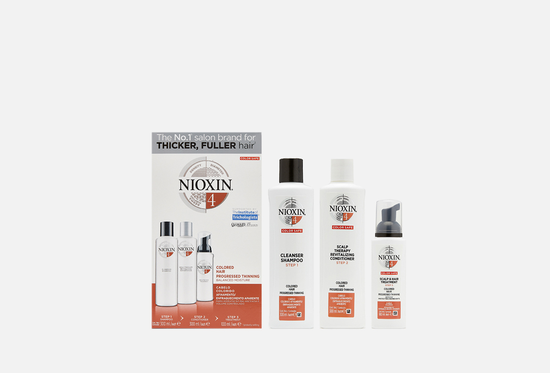 Уход для окрашенных истонченных волос Nioxin Hair System Kit 4 