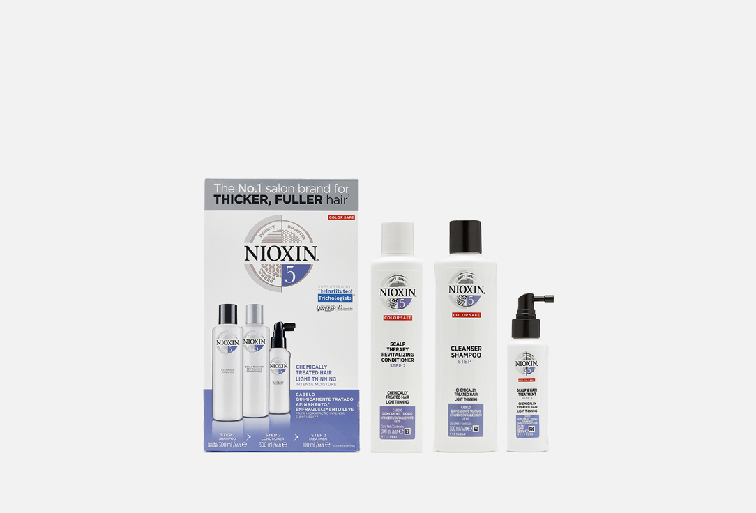 Уход для химически обработанных с тенденцией к истончению волос NIOXIN Hair System Kit 5 3 шт nioxin 1 bundle