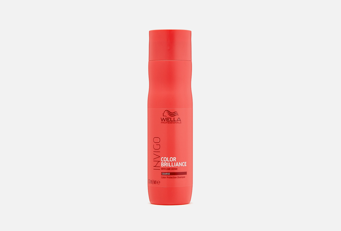Шампунь для окрашенных жестких волос WELLA PROFESSIONALS Invigo Color Brilliance Color Protection Shampoo 250 мл шампунь для волос кетоприм шампунь brilliance для окрашенных и поврежденных волос