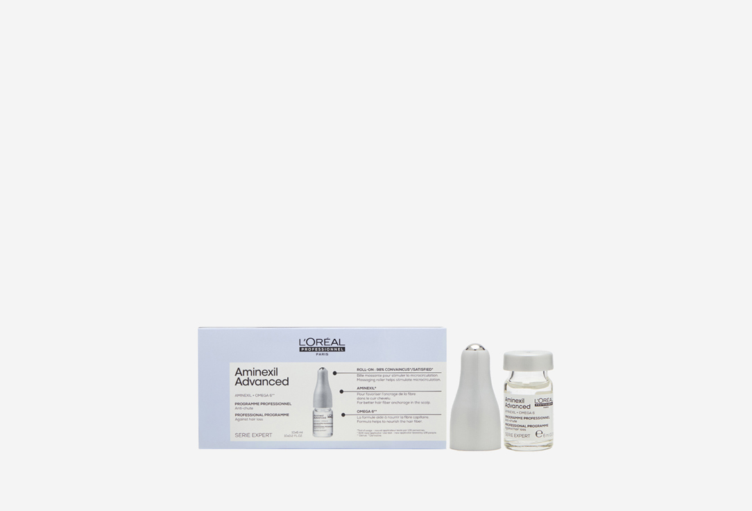 Лосьон в монодозах от выпадения волос L'OREAL PROFESSIONNEL Lotion Serie Expert Aminexil Advanced 10 шт сыворотка l oreal professionnel aminexil advanced serum