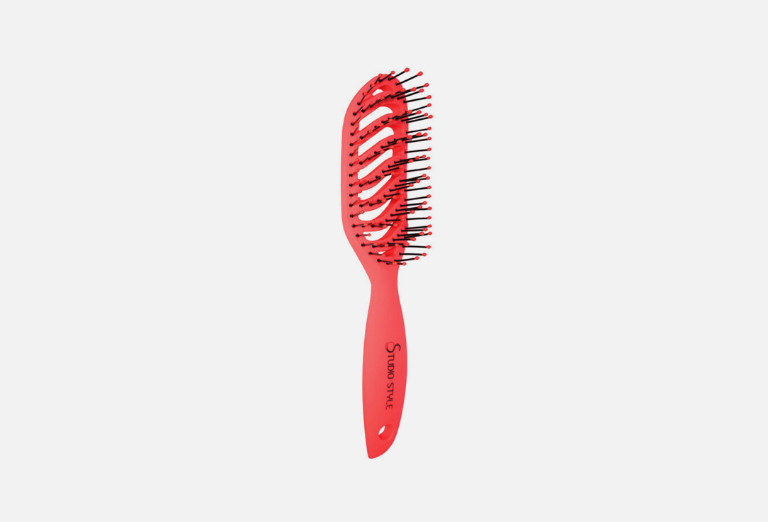 расческа для волос STUDIO STYLE Релакс, коралловый studio style брашинг релакс для мокрых волос 22 5 см