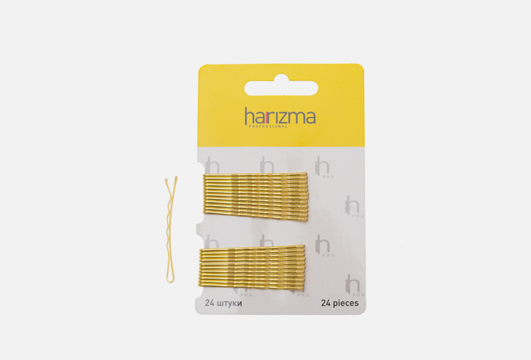 Изображение товара Невидимки Harizma 50 мм, золото