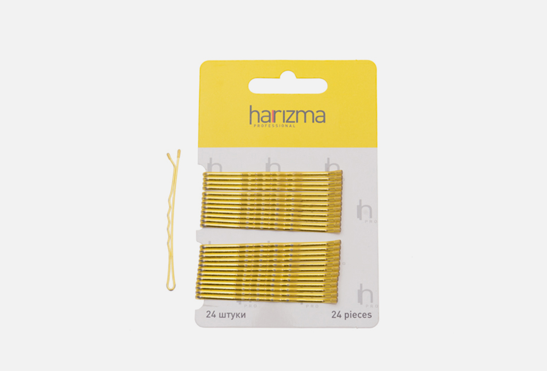 Изображение товара Невидимки Harizma 60 мм, золото